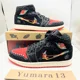 thumbnail image 3 of N I-K-E A i r-Jor-dan 1 Mid Siempre Familia Black DN4904-001 Men's Size, 3 of 6