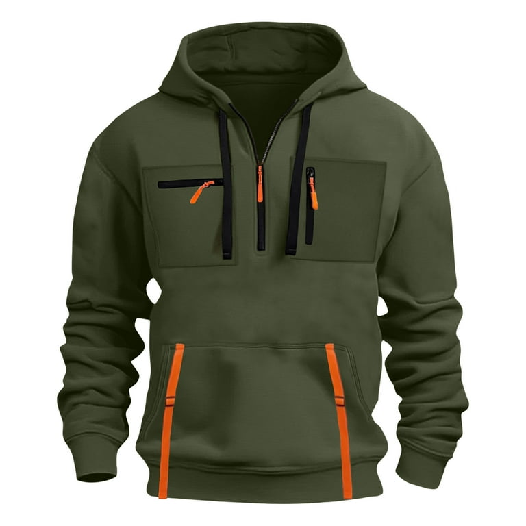 DODADAWANJ Tactical Hoodies Men Casual Workout Hoodie Sweatshirts