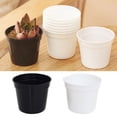 thumbnail image 2 of CIYISON 10 Pieces Nursery Pots Flexible Pots Round Reusable Plastic Plant Pots, 2 of 11