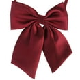 thumbnail image 2 of Miangastore Ensemble de Nœuds Papillon d'Affaires Pré-Noués en Microfibre pour Hommes (Vin), 2 of 8