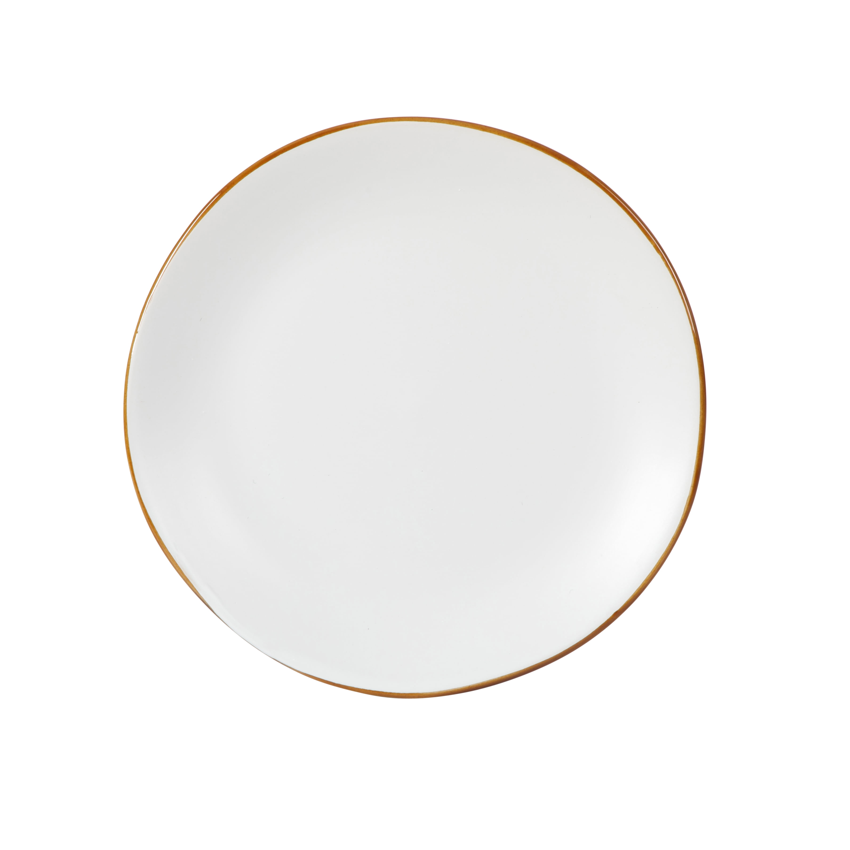 Gibson Home Hazeltine 12-Piece Matte White Ceramic Dinnerware Set
