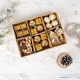 thumbnail image 5 of Christmas Tree Ornaments Set 24 Pcs Silver White Mini Hanging Baubles and Decor Pieces for Home Holiday Party Decor 24 Count Silver, 5 of 8