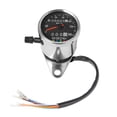 thumbnail image 1 of S SERENABLE Motorbicycle Instrument Digital Tachometer LED Backlight Indicator Light Display Electroplated black, 1 of 9