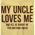 thumbnail image 2 of Uncle Loves Me Bought This One Piece Toddler Boy Girl T Shirt Infant Toddler Brisco Brands 3T, 2 of 6