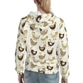 thumbnail image 7 of Sikiie Chicken Cartoon Women's Casual Hoodies Long Sleeve Lightweight Pullover Tops Loose Sweatshirt-X-Large, 7 of 7