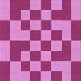 thumbnail image 1 of Ahgly Tapis d'Intérieur Lavable en Machine Carré Violet Transitionnel, 4 Pieds Carré, 1 of 7