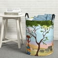 thumbnail image 5 of Picia African Women Large Laundry Basket, Waterproof, Freestanding Laundry Hamper, Collapsible Tall Clothes Hamper with Extended Handles-Small, 5 of 8