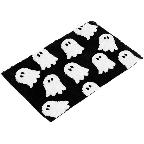 Decoraciones de Puertas de Halloween Halloween Fantasma Alfombras de Piso - Baño Y Inodoro Falso Alfombras de Piso - Alfombras de Puerta de Entrada - Foyer Alfombra de Puerta de Halloween