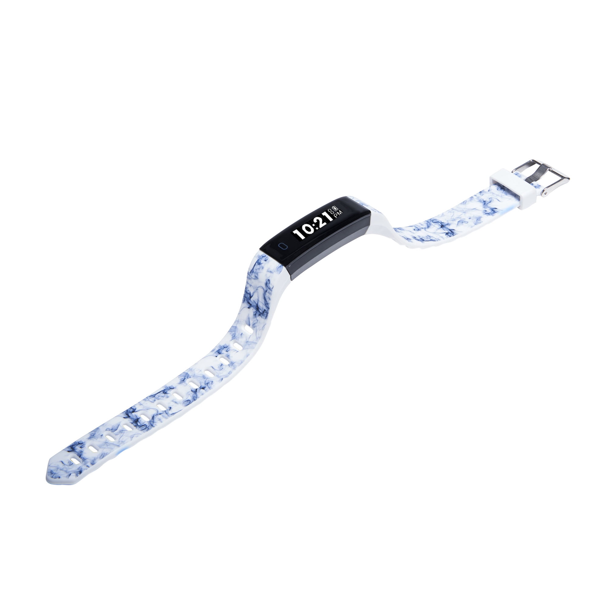 iTech Sport Activity Tracker Smart Watch with Interchangeable Strap, Color: Blue Smoke/Navy
