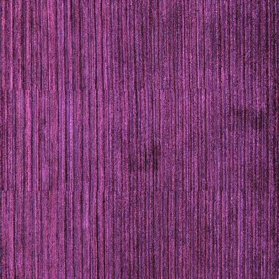 Ahgly Company Indoor Square Abstract Purple Modern Area Rugs, 7' Square