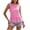 Hot Pink, variant on Vivianyo HD Women's Gingham Print Peplum Top, Summer Blouse Sleeveless Round Neck for Women, Casual Tops Vacation Wear, Women's Black, Sizes S-2XL