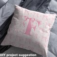 thumbnail image 2 of jejeloiu Initial Letter F Fabric by the Yard 3 Yards,Ribbon Bow Knot Sewing Fabric,Pink Bowtie Fabric for Sewing For Girl,Breathable Bedroom Decoration, 2 of 6