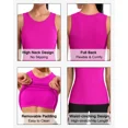 thumbnail image 4 of ANFERRY Ribbed Workout Tank Tops for Women Seamless Full Length Athletic Camisole with Built in Bra, 4 of 8