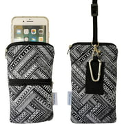 Tainada Men Women Phone Neoprene Shockproof Zippered Sleeve Case Bag Pouch with Carabiner, Neck Lanyard, Belt Loop
