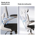 thumbnail image 3 of Silla Ejecutiva Vidita Ergonómica para Oficina y Gamer con Soporte Lumbar de 150 kg, 3 of 8