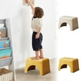 thumbnail image 7 of Creative Thicken Plastic Stools Non-Slip Bath Bench Step Stool Household Changing Shoes Stool for Living Room, Bedroom Padded Seat, 7 of 7