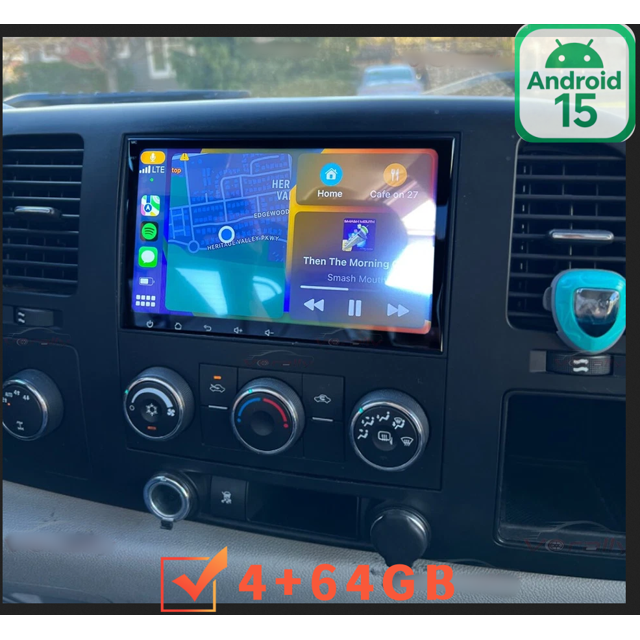 Android 15 Smart Car Radio For GMC Sierra 2003-2006 - 4+64G Large Storage, Supports Mirror Link, Steering Wheel Control & Dual System Connection & AHD Camera