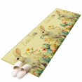 thumbnail image 6 of Easter Bunny Kitchen Runner Rug 2x6 Washable Runners for Hallway Non Slip Yellow Rabbit Spring Flowers Leaves Rustic Plants Large Area Rug Indoor Floor Carpet for Bathroom Laundry Entryway Bedroom, 6 of 8