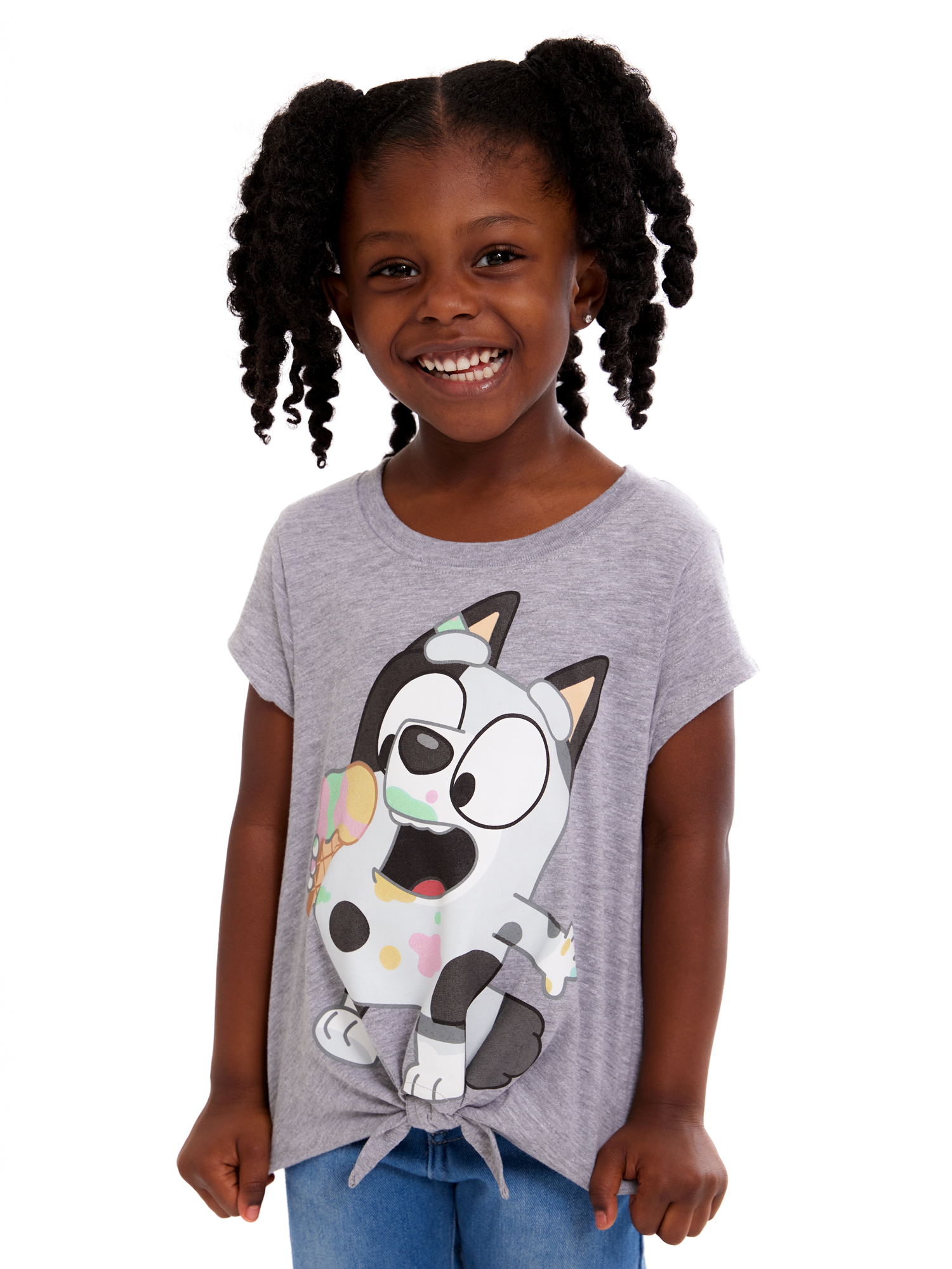 Bluey Toddler Girl Graphic Print Fashion T-Shirts, 4-Pack, Sizes 2T-5T - image 4 of 14