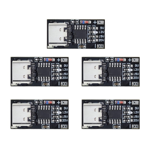 Placa de Señuelo Wdftyju Tipo-C Módulo de Refuerzo USB 9V 12V 15V 20V PD3.0/2.0 QC3.0/2.0