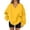 Yellow, variant on Womens V Neck Oversized Sweatshirts Casual Drop Shoulder Long Sleeve Pullover Tops Black 2XL