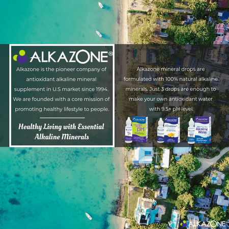 Alkazone Alkaline Booster Drops With Antioxidant - 1.25 Oz