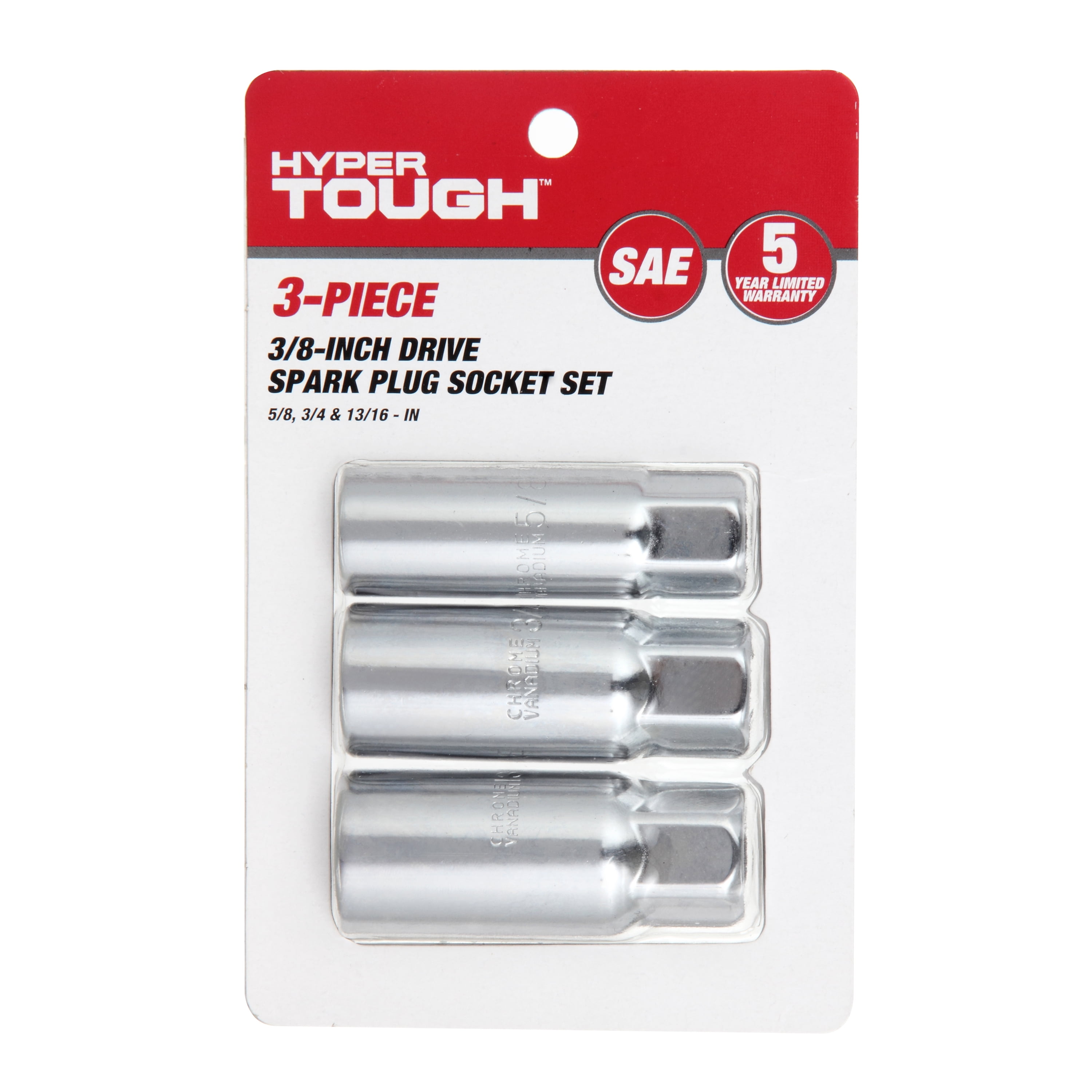 Hyper Tough 3 Piece 5/8 inch, 3/4 inch or 13/16 inch Spark Plug