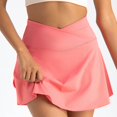 thumbnail image 4 of Riforla Womens Tennis Skirt with Pockets Shorts High Waisted Athletic Skorts Skirts for Running Workout Womens Skirts Orange S, 4 of 7