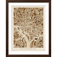 thumbnail image 2 of Art.com Washington DC Street Map Art Print by Michael Tompsett, Brown Frame Wall Art, 32" x 40", 2 of 5