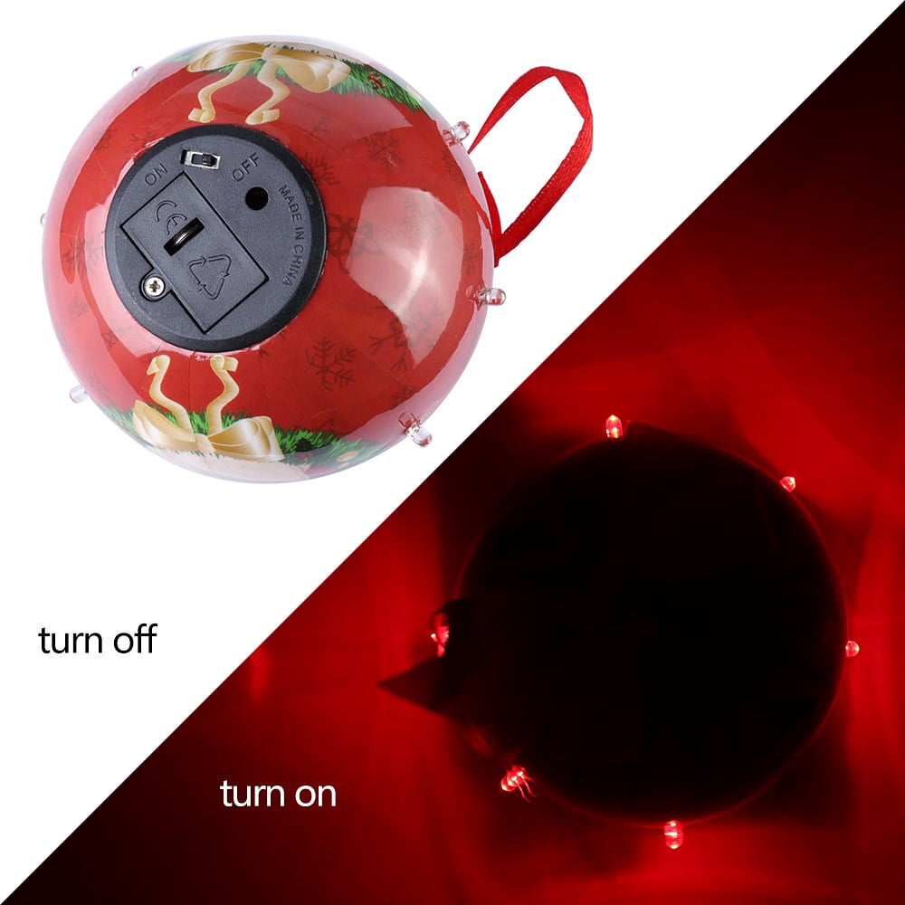 Dog Collection Twinkling Lights Christmas Ball Indoor Decorative Ornament