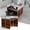 Walnut, variant on Modular Office Cubicle Desk with Privacy Panel & Cable Management,2 Person Office Cubicle Workstation,Staff Cubicle Desk for Open Offices,School,Call Centers 47.2in