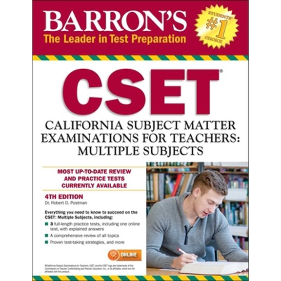 Pre-Owned CSET: California Subject Matter Exams for Teachers: Multiple Subjects (Paperback) 1438007477 9781438007472