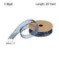 thumbnail image 6 of 1 Inch 20 Yard Star Organza Sheer Ribbon Sparkly Snow Yarn Ribbon Blue for Gift Wrapping Cake Box Bow, 6 of 6