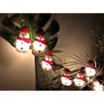 thumbnail image 4 of Guirnalda de luces Led de 20 muñecos de nieve para jardín, hogar, boda, fiesta de Navidad, decoración interior y exterior, 4 of 5