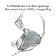 thumbnail image 3 of KZ-ASX Audífonos de 3,5 mm Jack In Ear Audífonos para teléfono (plata con micrófono) Ndcxsfigh Para estrenar, 3 of 8