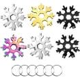 thumbnail image 1 of 6 Pcs Snowflake Tool 18-In-1 Stainless Steel Multi-Function Tool,Stainless Steel Snowflake Wrench,Men'S Gift,For Daily Travel Adventure Daily Tools, 1 of 5