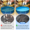 thumbnail image 5 of Bstjewey 18ft Round Leaf Net Pool Cover for Above Ground Pools, Lightweight & Durable for Easy Clean-Up, 5 of 7
