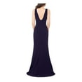 thumbnail image 2 of Betsy & Adam Womens Side Slit Gown Dress, Blue, 14, 2 of 2