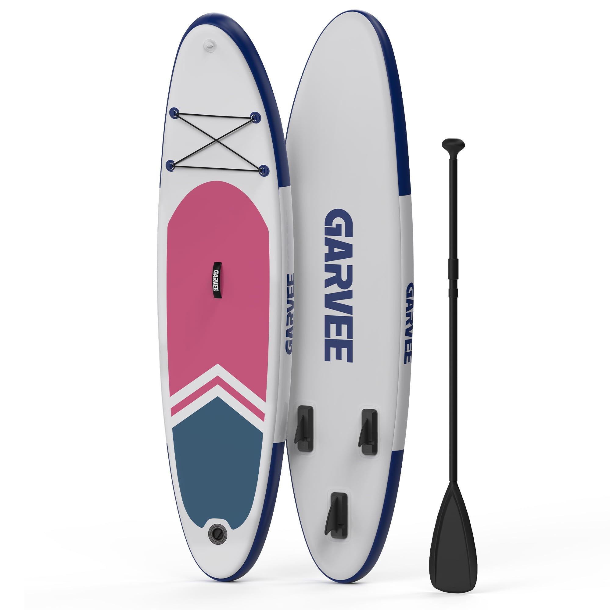 Garvee Inflatable Stand-up Paddle Board, 10.6' x 32'' x 6'', with Camera Mount, Rose Red