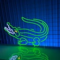 thumbnail image 4 of Handmadetneonsign Crocodile Neon Light | Gator Neon Light | Alligator Neon Light | Croc LED Light perfect for Bar, Wall Décor, 4 of 5