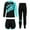 Blue, variant on YONGHS Girls 3Pcs Long Sleeve Swimwear UPF 50  Swimsuit for Diving Snorkeling Surfing Navy Blue 8-10