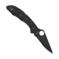 thumbnail image 3 of Spyderco Delica 4 Lightweight Black FRN Black Blade ComboEdge Folding Knife, 3 of 5