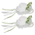 thumbnail image 1 of Flor de mano nupcial Jadeshay Ramillete de muñeca de flores artificiales 2 piezas, 1 of 12