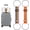 2PCS-A+C, variant on Luggage Connector Straps, Strong Adjustable Elastic Fastening Strap, Travel Bag Connector for Suitcases