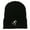 Black, variant on Ski Team Logo Embroidered Long Knit Beanie - Red OSFM
