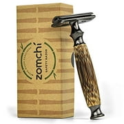Double Edge Safety Razor for Men or Women, Eco Razor with Natural Bamboo Handle, Unisex Sustainable Razor,Fits All Double Edge Razor Blades, Plastic-Free(Thick)