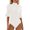 White, variant on UANWENN Women's Casual Solid Color Summer Jumpsuit with Flared Sleeves and Five Quarter Sleeves Leather Bodysuit Long Sleeve Jumpsuit for Ladies Women Rompers and Jumpsuits Jumpsuit Dresses Elegant