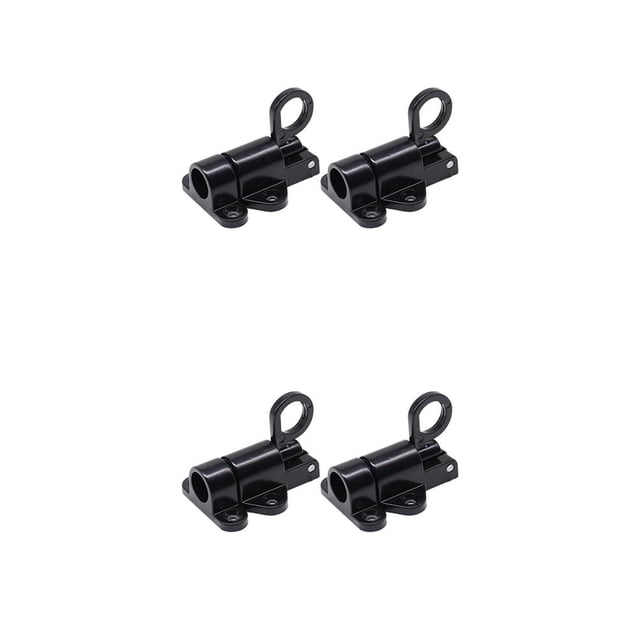Seitruly 2 unids/set tirador anillo resorte carga automática puerta cerrojo Negro 2 piezas