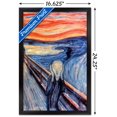 thumbnail image 3 of The Scream by Edvard Munch Wall Poster, 14.725" x 22.375" Framed, 3 of 6