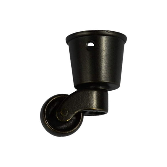 BingLTD - 2.3" Metal Swivel Antique Brass Round Cup Furniture Caster - Set of 2 (Caster-2XF1108)